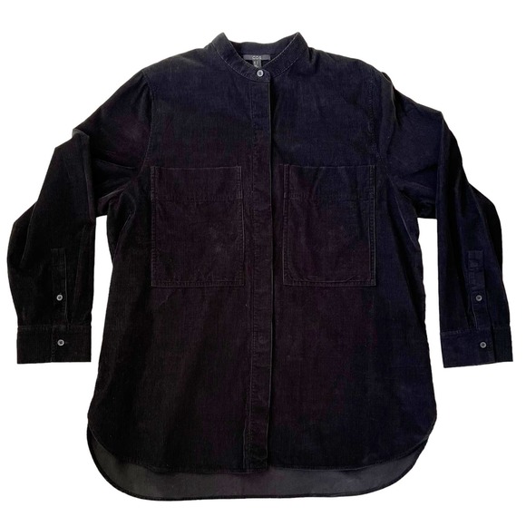 COS Tops - COS | women's black corduroy shirt | size 10